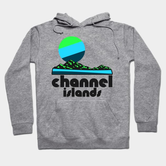 Retro Channel Islands ))(( Tourist Souvenir National Park Design Hoodie by darklordpug